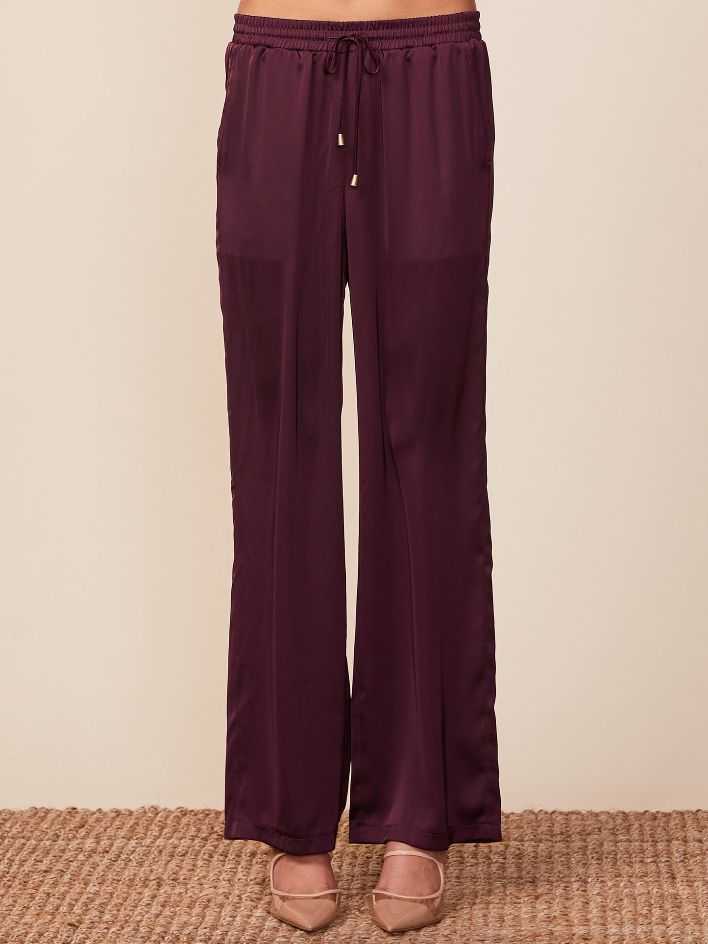 Sunset Satin Drawstring Pants
