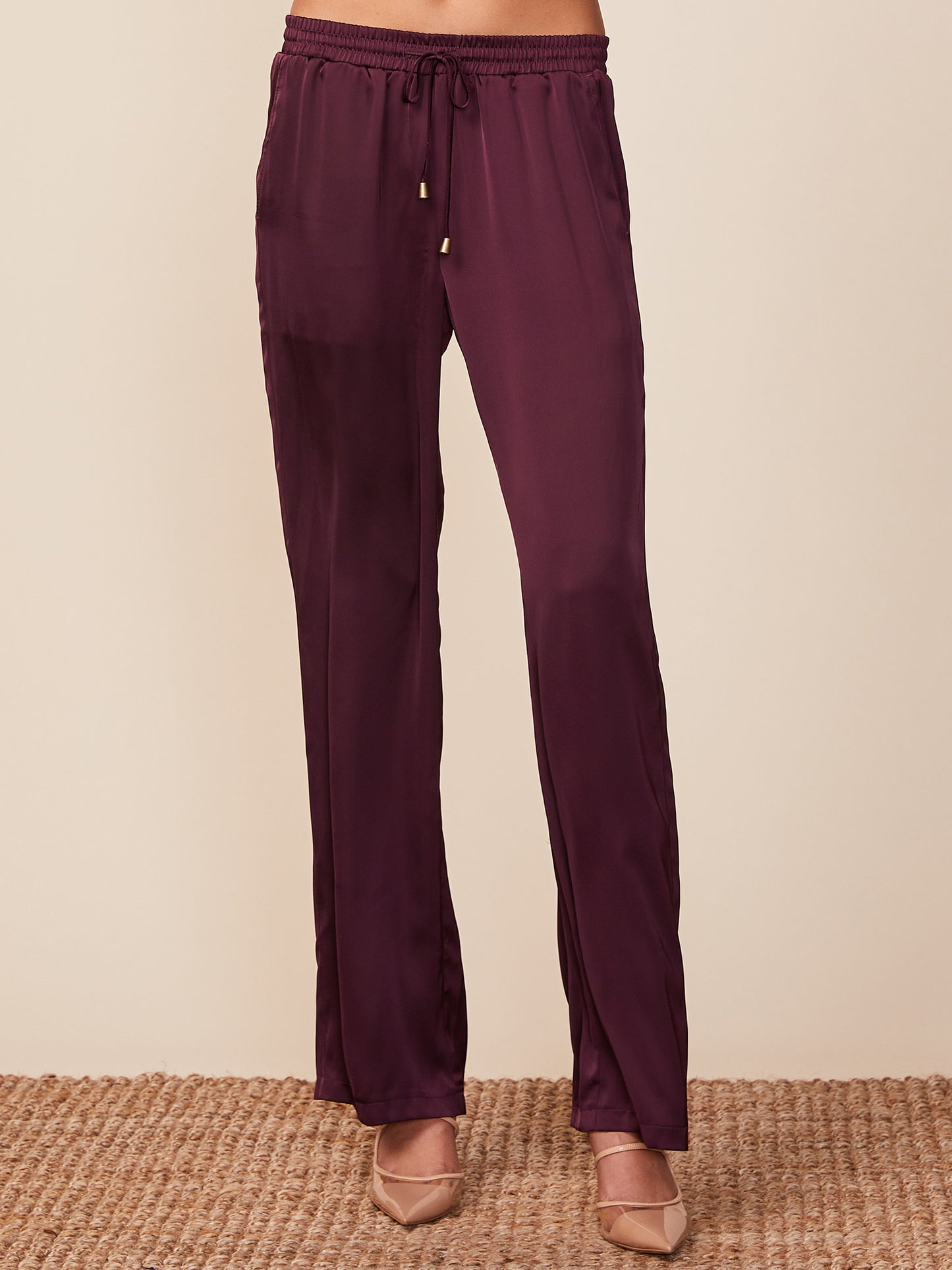 Sunset Satin Drawstring Pants