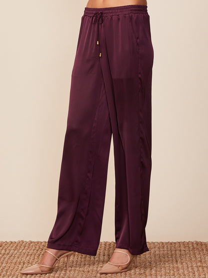 Sunset Satin Drawstring Pants
