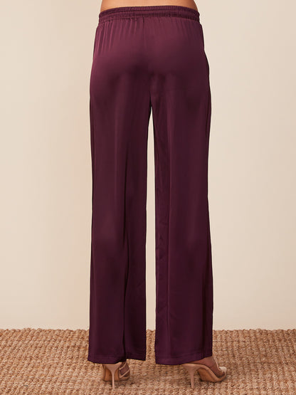 Sunset Satin Drawstring Pants