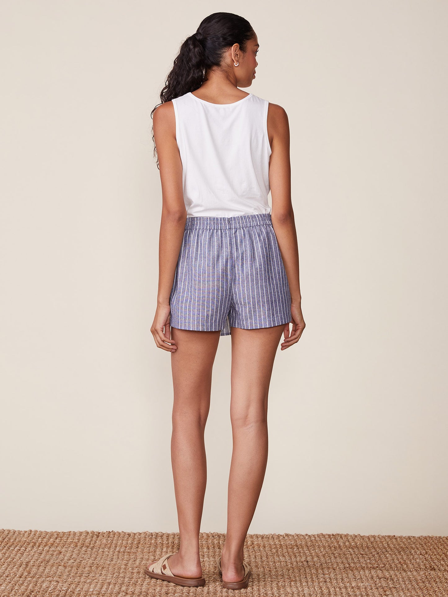 Stripe Linen Skort