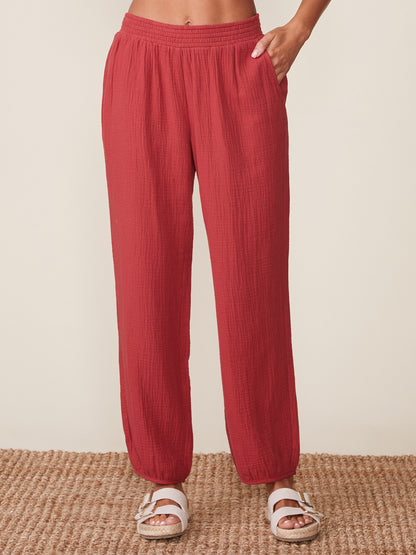 Smocked Waist Pants