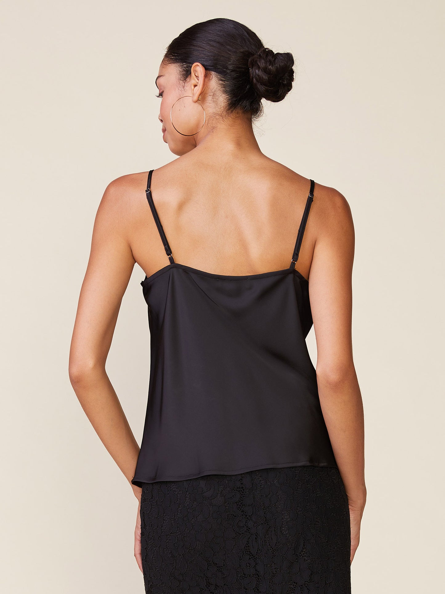 Lace Trim Satin Cami