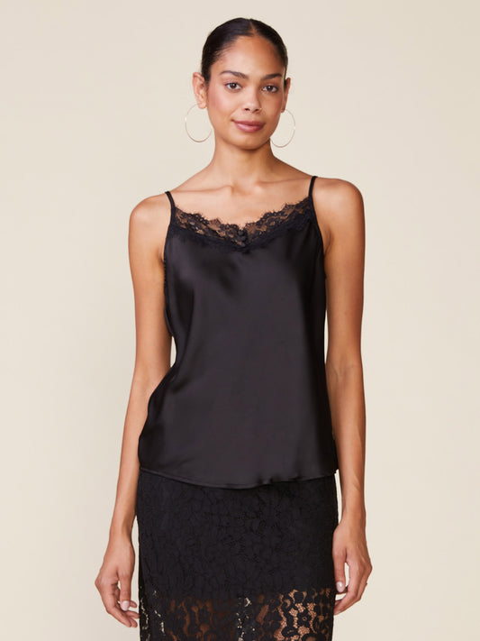 Lace Trim Satin Cami