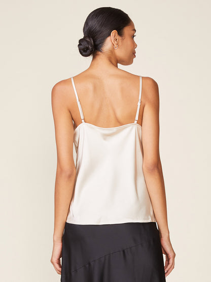 Lace Trim Satin Cami