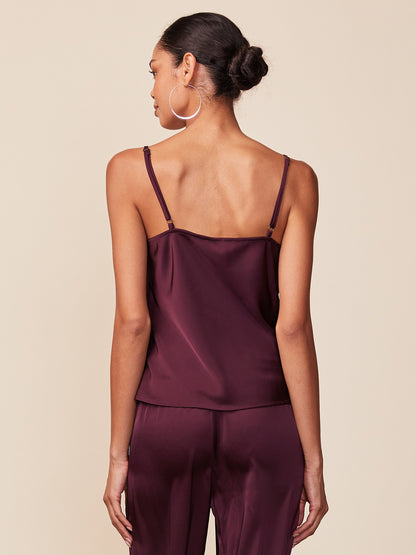 Lace Trim Satin Cami