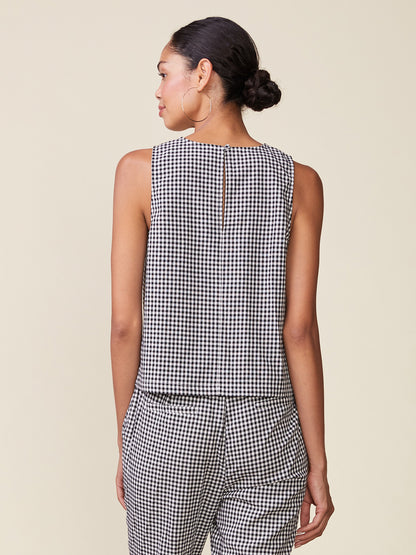 Gingham Sleeveless Top