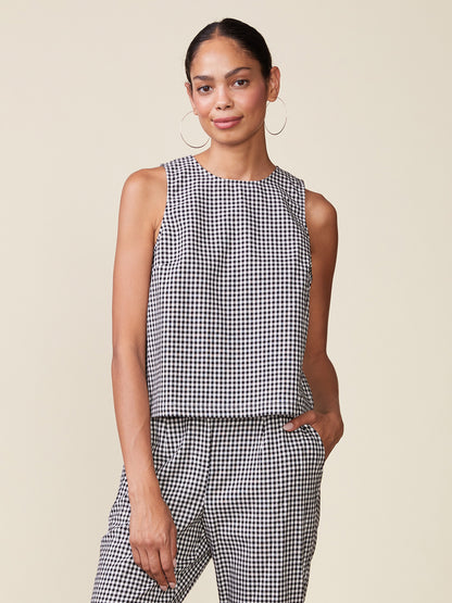 Gingham Sleeveless Top