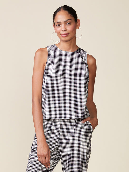 Gingham Sleeveless Top