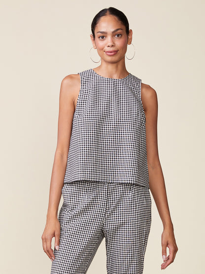 Gingham Sleeveless Top