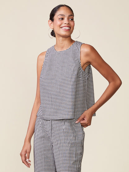 Gingham Sleeveless Top