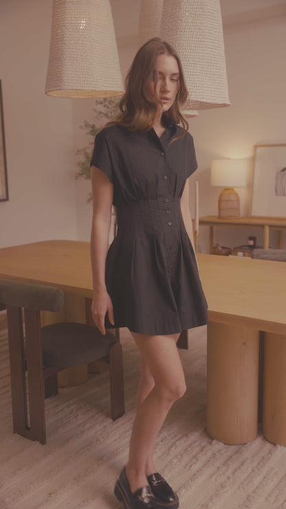 Corset Poplin Dress