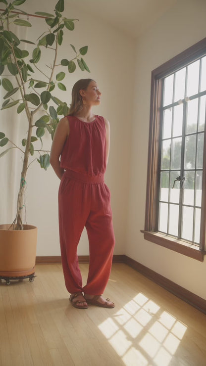 Smocked Waist Pants